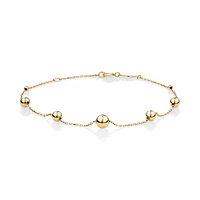 19cm (7.5") Bead Bracelet in 10kt Yellow Gold