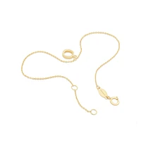 19cm (7.5") C Initial Bracelet in 10kt Yellow Gold