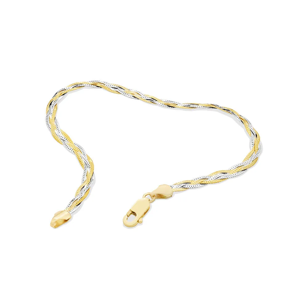 19cm (7.5) 2.5mm-3mm Width Bead Bracelet in 10kt Yellow Gold