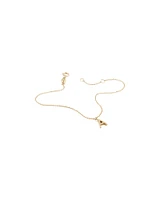 19cm (7.5") C Initial Bracelet in 10kt Yellow Gold