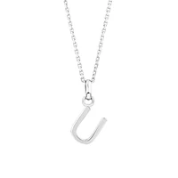 "Z" Initial Pendant in Sterling Silver