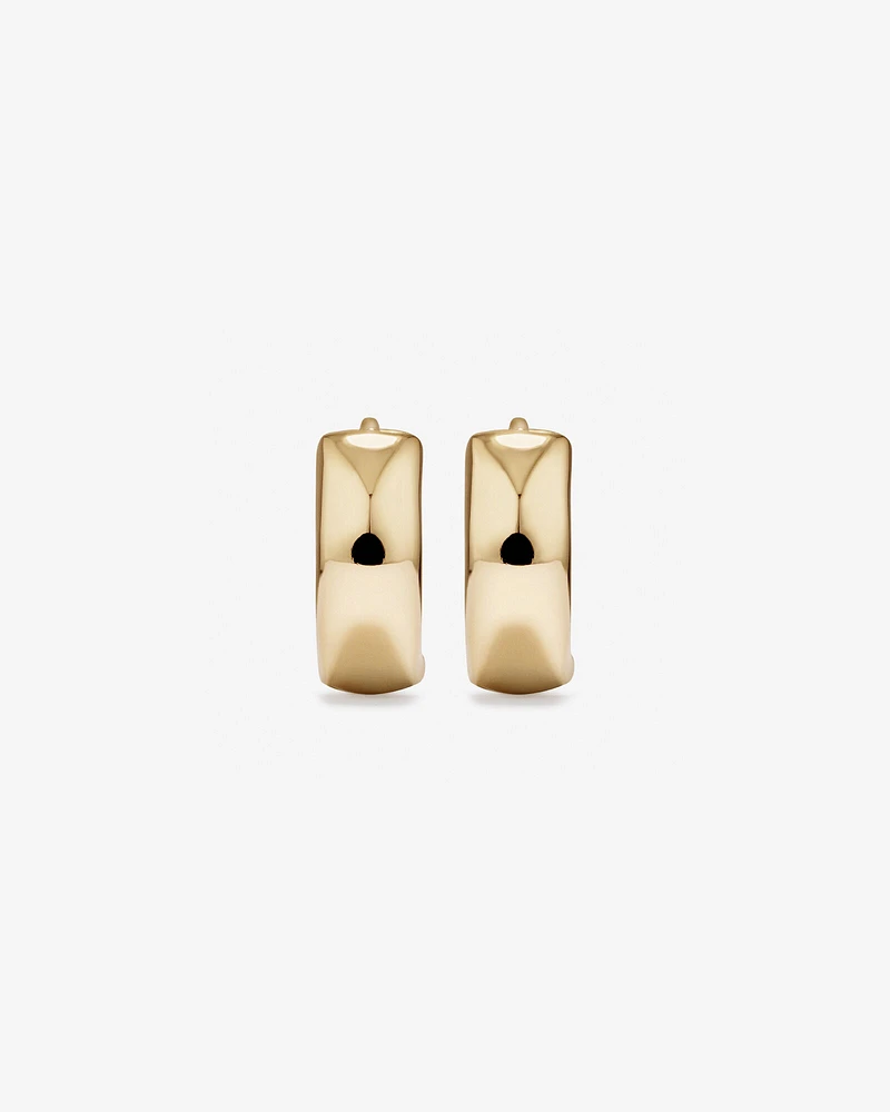 10mm Huggie Earrings in 10kt Yellow Gold