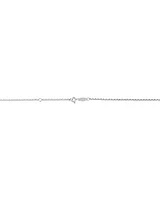 45cm (18") 1mm-1.5mm Width Diamond Cut Belcher Chain in 18kt White Gold