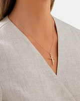 Crucifix Cross Pendant in 10kt Yellow Gold