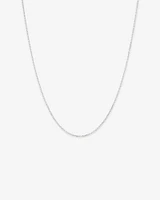 50cm (20") 1.8mm Width Belcher Chain Necklace in Sterling Silver