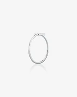 C Initial Ring in Sterling Silver