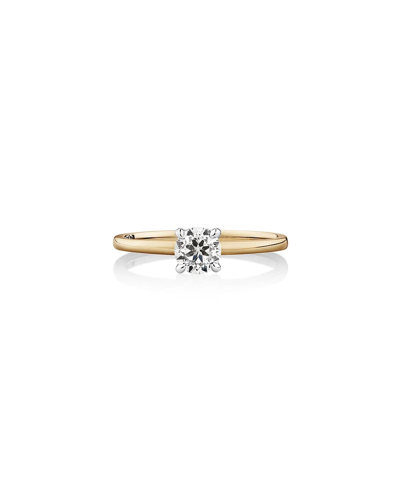 Southern Star Solitaire Engagement Ring with a 0.50 Carat TW Diamond in 18kt Yellow & White Gold