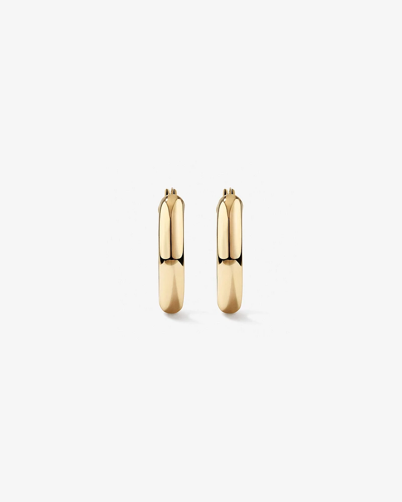 15mm Hoop Earrings in 10kt Yellow Gold