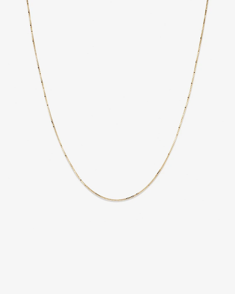 45cm (18") Box Chain in 10kt Yellow Gold