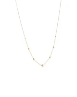 45cm (18") Bead Cable Chain in 10kt Yellow Gold