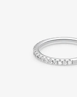 Alliance en or blanc 14 K avec diamants totalisant 0,34 ct