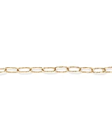 Diamond Cut Oval Twist Link Bracelet in 10kt Yellow Gold