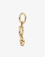 Lunar New Year Figure 8 Snake Pendant in 18kt Yellow Gold