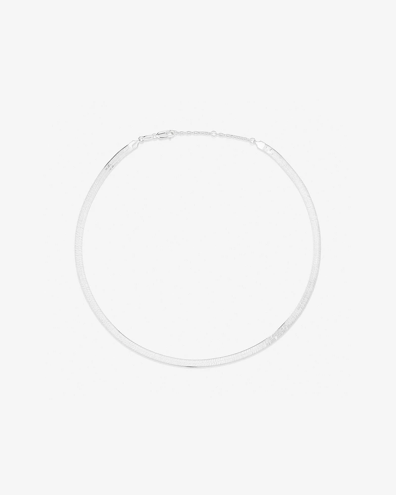 45cm (17") 4.5mm-5mm Width Snake Chain In Sterling Silver