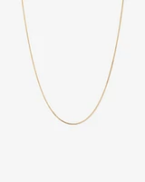 45cm (17") 1.44mm Width Solid Diamond Cut Curb Chain in 10kt Yellow Gold