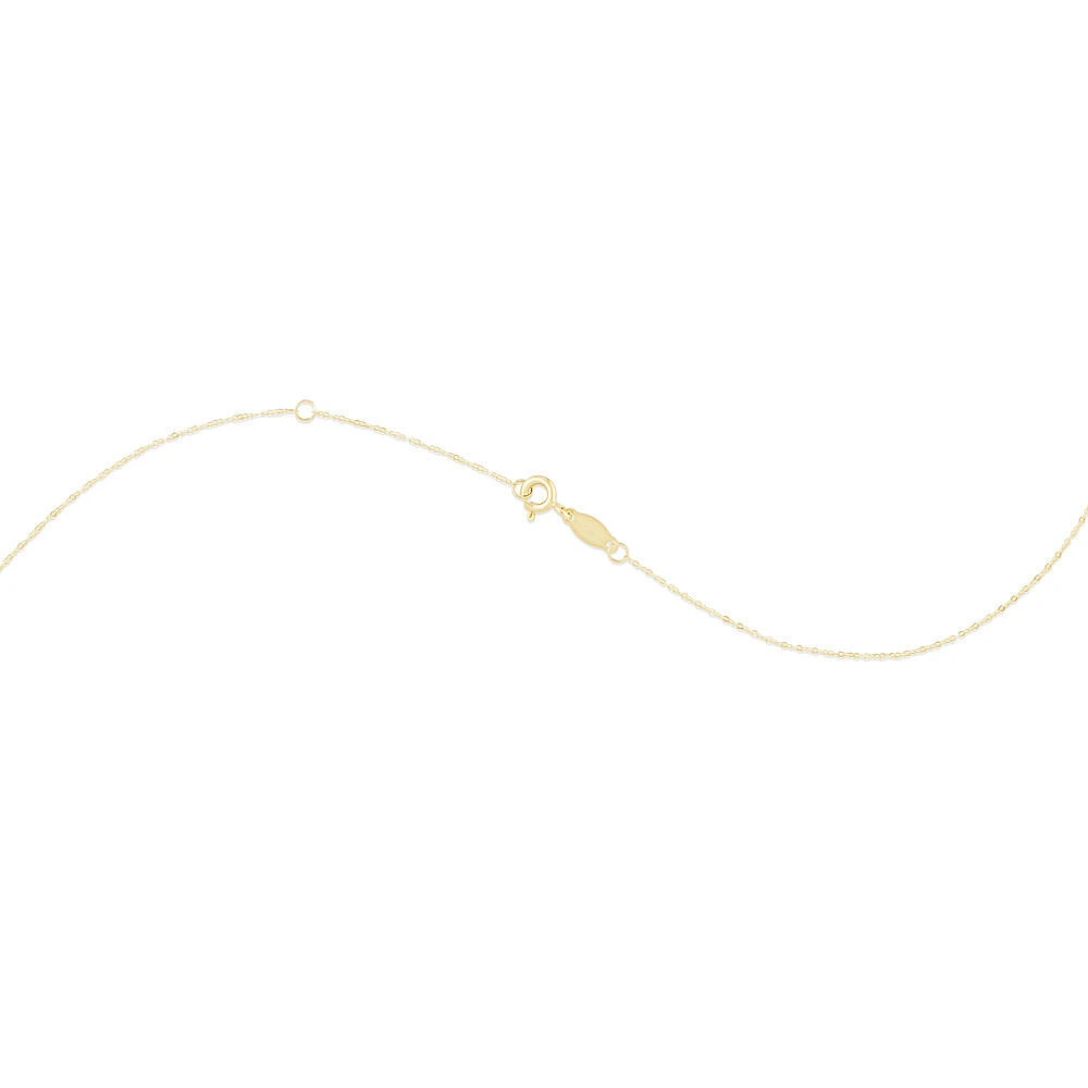 Knots Pendant with Carat TW of Diamonds in 10kt Yellow Gold