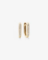 Huggies with Carat TW of Diamonds in 10kt Yellow Gold