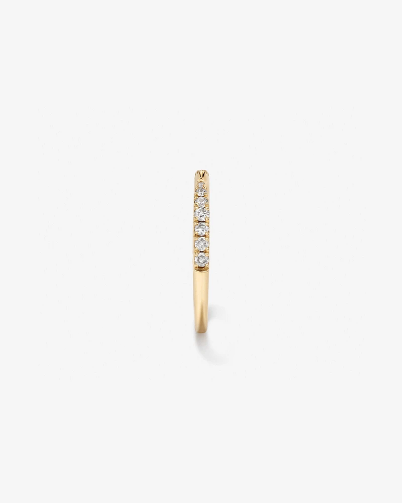 0.25 Carat TW Diamond Open Wedding Band in 14kt Yellow Gold