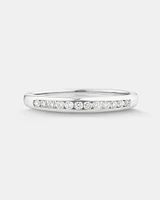 Wedding Band with 0.15 Carat TW of Diamonds in 10kt White Gold