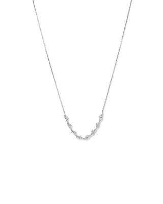 Cubic Zirconia Vine Necklace in Sterling Silver