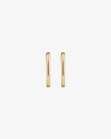 Huggie Paperclip Earrings in 10kt Yellow Gold