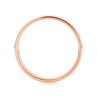Half Round Wedding Band 10kt Yellow Gold