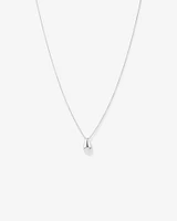 Tapered Dome Pendant Necklace in Sterling Silver