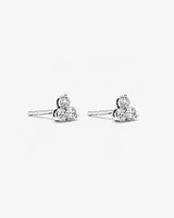 0.50 Carat TW Round Brilliant Diamond Trio Stud Earrings in 10kt White Gold