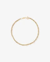 19cm (7.5") Singapore Bracelet in 10kt Yellow Gold