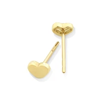 4mm Heart Stud Earrings in 10kt Rose Gold