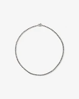 Ball Chain Necklace in Oxidised Sterling Silver