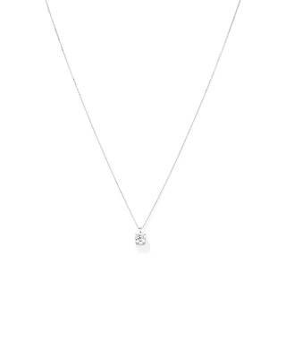 Carat TW Laboratory-Grown Diamond Solitaire Pendant in 14kt Gold