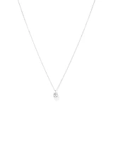 Carat TW Laboratory-Grown Diamond Solitaire Pendant in 14kt Gold