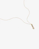 0.07 Carat TW Diamond Knots Pendant in 10kt Yellow Gold