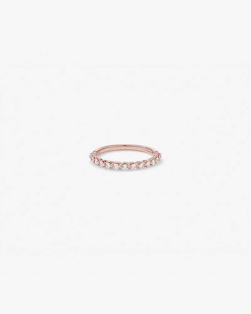 Wedding Ring with 0.34 Carat TW of Diamonds in 14kt Rose Gold