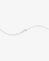 A' Initial necklace with 0.10 Carat TW of Diamonds in 10kt White Gold