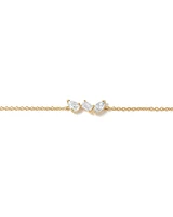 0.30 Carat TW Fancy Cut Laboratory-Grown Diamond Bracelet in 10kt Yellow Gold