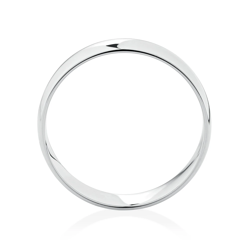 5mm Lite Half Round Wedding Band in Platinum