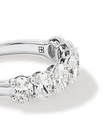 2.00 Carat TW Oval Laboratory-Grown Diamond Wedding Ring in 14kt White Gold