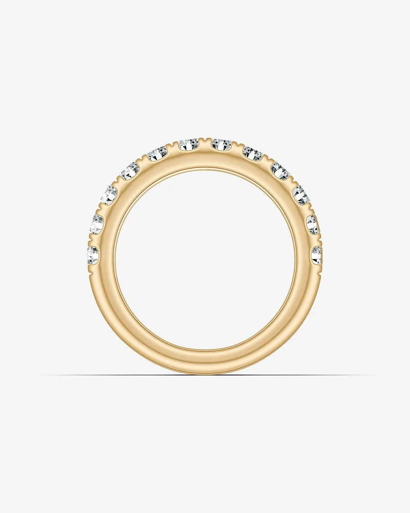 1.00 Carat TW Claw Set Diamond Wedding Ring in 14kt Yellow Gold