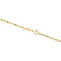 45cm (18") Double Curb Chain in 10kt Yellow Gold