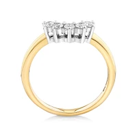 Wedding Band with 1/4 Carat TW of Diamonds in 14kt Yellow & White Gold