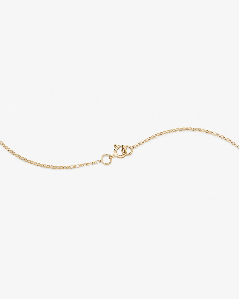 "K" Initial Necklace with 0.10 Carat TW of Diamonds in 10kt Yellow Gold