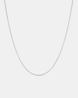 45cm (18") Solid Belcher Chain in 10kt White Gold