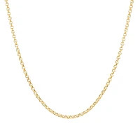 50cm (20") Hollow Belcher Chain in 10kt Rose Gold