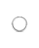 Bague en tungstène de saphir gris pour homme