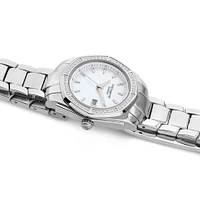 Ladies Mother of Pearl Watch with 0.28 Carat TW of Diamonds in Stainless Steel