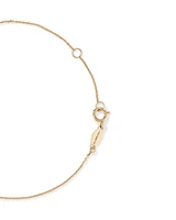 19cm Heart Slider Bracelet in 10kt Yellow Gold