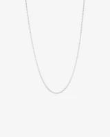 50cm (20") 3mm-3.5mm Width Belcher Chain in Sterling Silver