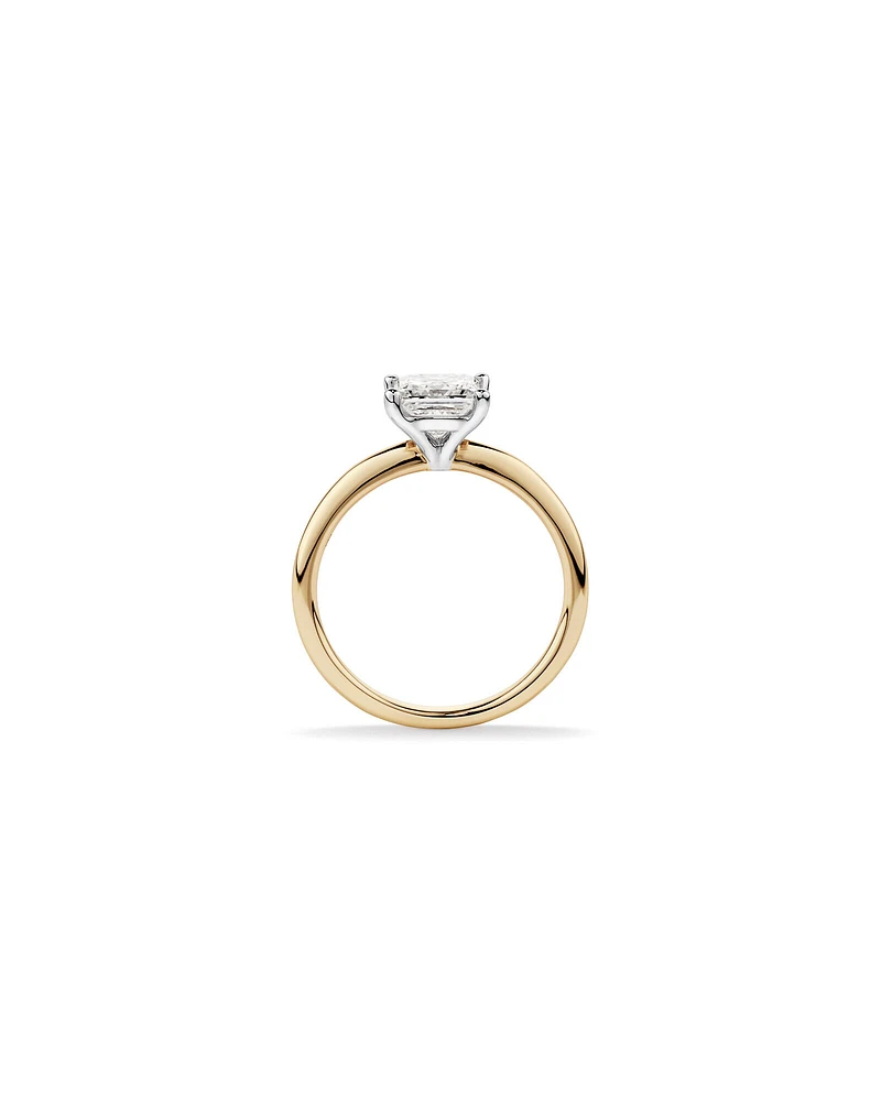 1.25 Carat TW Princess Cut Laboratory-Grown Diamond Solitaire Engagement Ring In 14kt White Gold